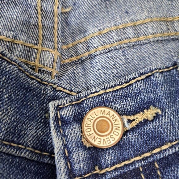 Seven7 Women's Blue Vacation Travel Denim Capri Size 8 - Picture 7 of 8